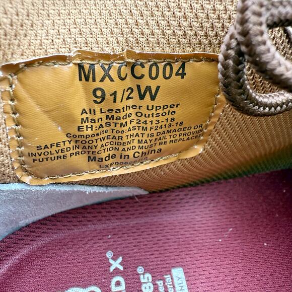 Twisted X Mens Work MXCC004 Composite Toe Boots US 9.5 Wide Brown Leather GUC - Picture 12 of 15